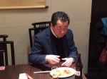 粟津総支配人食事